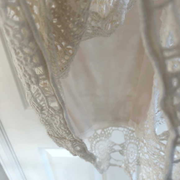 Coastal Cowgirl Boho Western Festival Cream Crochet Dress NWOT EST 1946 Sz L - Picture 8 of 12